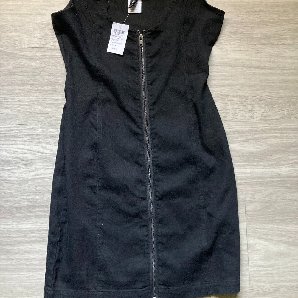 black stretchy Denim Windsor dress NWT size medium